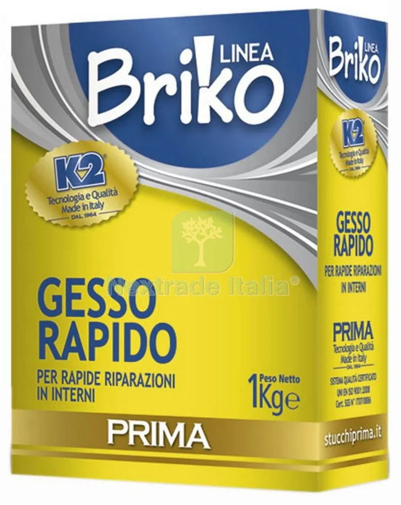 12PZ LINEA BRIKO GESSO RAPIDO DA KG. 1 — Cemento, malte e collanti edili — rif. FERX.24826 12PZ LINEA BRIKO GESSO RAPIDO DA KG. 1 — Cemento, malte e collanti edili — rif. FERX.24826