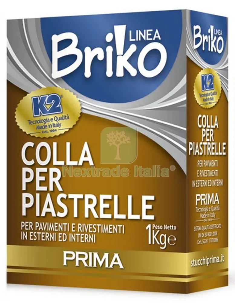 12PZ LINEA BRIKO COLLA PIASTRELLE EXTRA DA KG. 1 — Adesivi e sigillanti — rif. FERX.24828