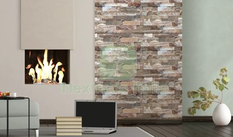 15PZ PANNELLO DECORATIVO CM 50X100 DISEGNO NATURALE STONE — Isolanti e reti — rif. FERX.24830