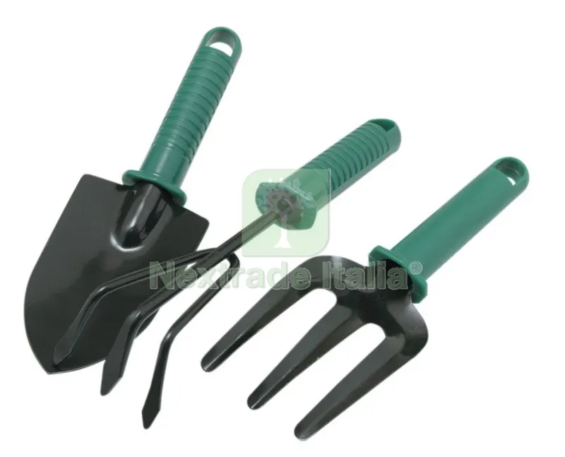 Set 3 Attrezzini da Giardino Manico Plastica — Attrezzi da giardino — rif. FERX.24860 Set 3 Attrezzini da Giardino Manico Plastica — Attrezzi da giardino — rif. FERX.24860
