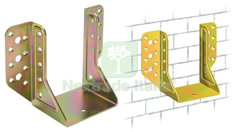 10PZ SUPPORTO ALI ESTERNE IN ACCIAIO TROPICALIZZATO ART. 784 MM. 91X120 — Ferramenta per legno e mobili — rif. FERX.2498
