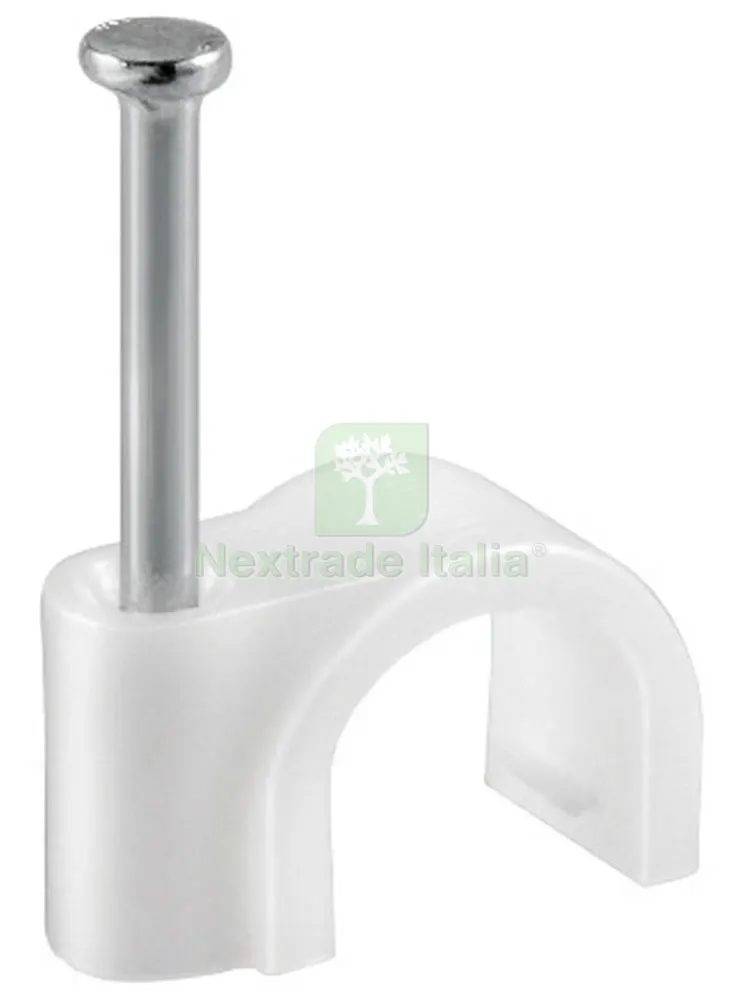 6CF FISSACAVI PVC CON CHIODO MM.12 CONFEZIONE 36 PZ. — Chiodi e graffe — rif. FERX.25029 6CF FISSACAVI PVC CON CHIODO MM.12 CONFEZIONE 36 PZ. — Chiodi e graffe — rif. FERX.25029