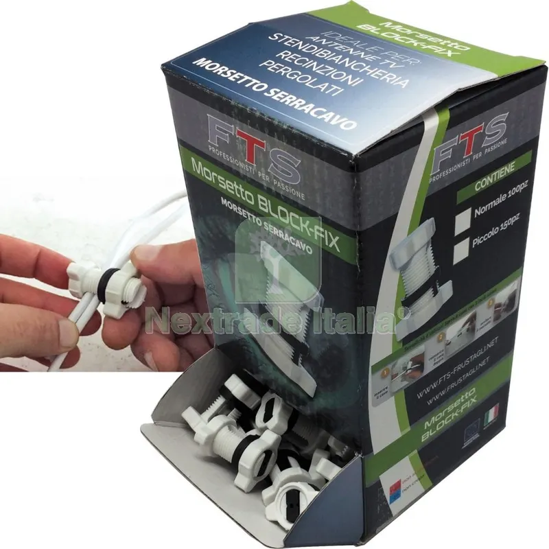 Morsetto Nylon Regolabile da 2 a 6 mm (PZ.100) — Morse morsetti e strettoi — rif. FERX.25131 Morsetto Nylon Regolabile da 2 a 6 mm (PZ.100) — Morse morsetti e strettoi — rif. FERX.25131