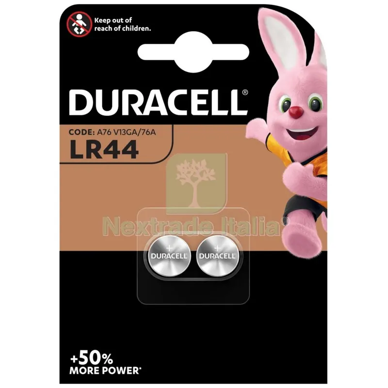 10BLISTER Duracell Batteria a Bottone LR44 BL.2PZ — Batterie e caricabatterie — rif. FERX.25275 10BLISTER Duracell Batteria a Bottone LR44 BL.2PZ — Batterie e caricabatterie — rif. FERX.25275
