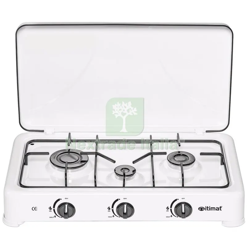 Fornello a GAS 3 Fuochi con Coperchio — Scarichi e sifoni — rif. FERX.25284 Fornello a GAS 3 Fuochi con Coperchio — Scarichi e sifoni — rif. FERX.25284