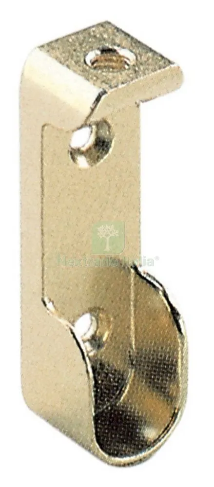 50PZ REGGITUBO LATERALE PER TUBO OVALE NICHELATO — Tubi e raccordi — rif. FERX.25292 50PZ REGGITUBO LATERALE PER TUBO OVALE NICHELATO — Tubi e raccordi — rif. FERX.25292