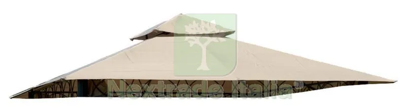 TOP COPERTURA X GAZEBO "EDEN" BEIGE SCURO — Gazebo e strutture giardino — rif. FERX.2556