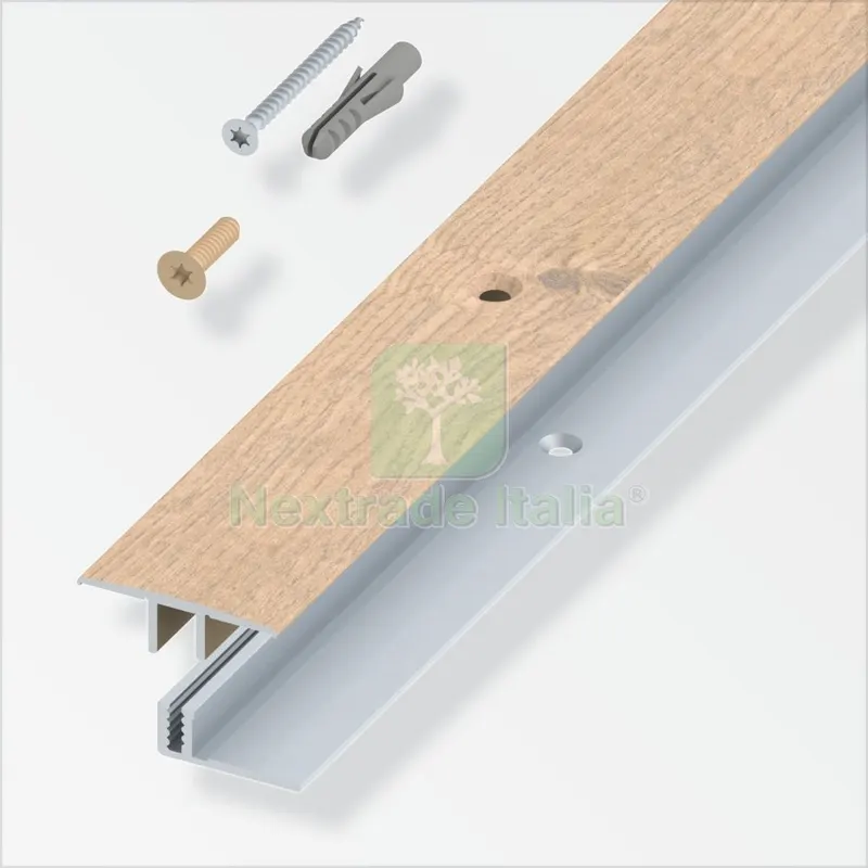 RACCORDO A T X PARQUET ROVERE BEIGE CM.100 — Tubi e raccordi — rif. FERX.25677