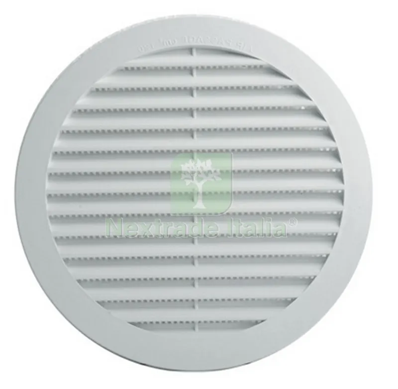 100PZ GRIGLIA AERAZIONE PLASTICA D 100 MM — Scarichi e sifoni — rif. FERX.25712
