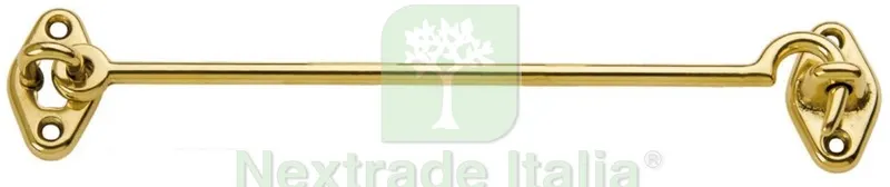 12PZ GANCI FERMAFINESTRE OTTONE MM.200 — Ferramenta porte e finestre — rif. FERX.25718