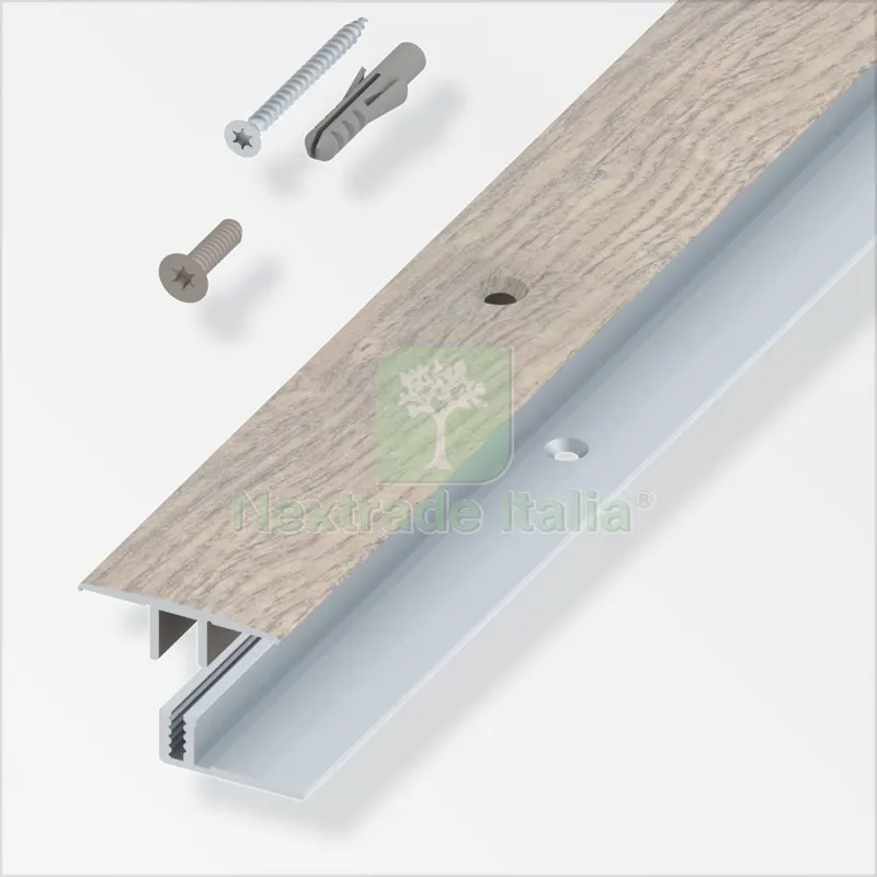 RACCORDO A T X PARQUET ROVERE GRIGIO CM.100 — Tubi e raccordi — rif. FERX.25719 RACCORDO A T X PARQUET ROVERE GRIGIO CM.100 — Tubi e raccordi — rif. FERX.25719