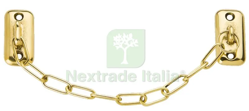 50PZ RITIENI A CATENA PESANTE OTTONE LUCIDO — Ferramenta porte e finestre — rif. FERX.25728