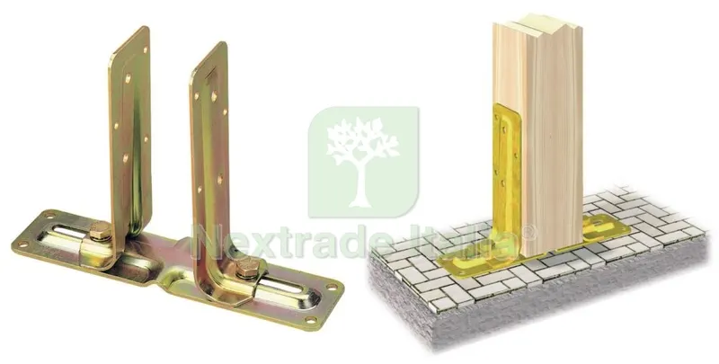 4PZ SUPPORTO ANCORAGGIO IN ACCIAIO TROPICALIZZATO ART. 789 70/140X65X205 — Tasselli e ancoraggi — rif. FERX.2575