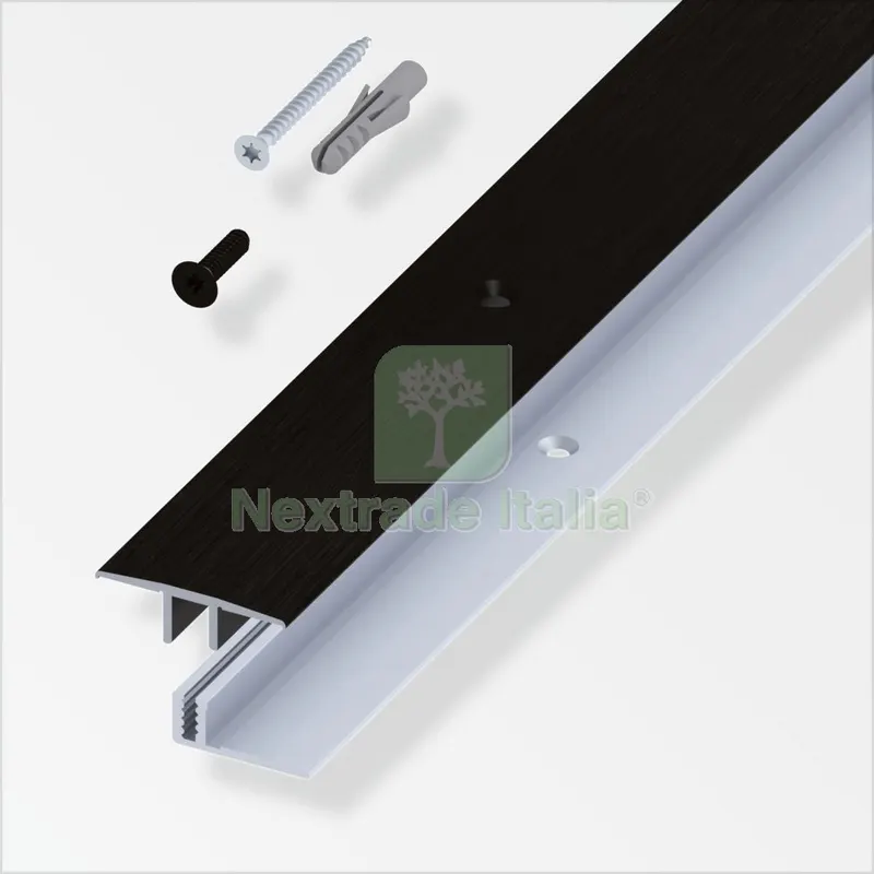 RACCORDO A T X PARQUET NERO SPAZZOLATO CM.100 — Tubi e raccordi — rif. FERX.25762
