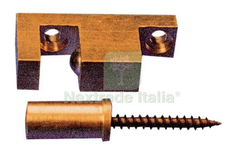 20PZ Imof Fermaporte a Sfera con Incontro a Vite Ottone Lucido — Viti — rif. FERX.25783 20PZ Imof Fermaporte a Sfera con Incontro a Vite Ottone Lucido — Viti — rif. FERX.25783
