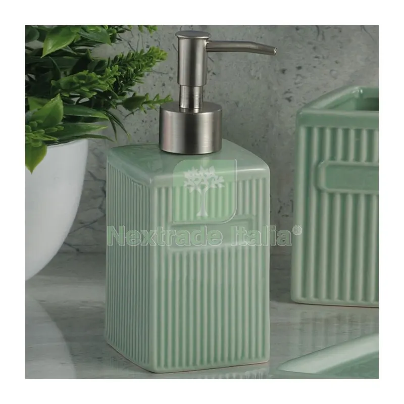 4PZ DISPENSER IN CERAMICA PER SAPONE COLORI ASSORTITI 60048 — Accessori bagno — rif. FERX.2581