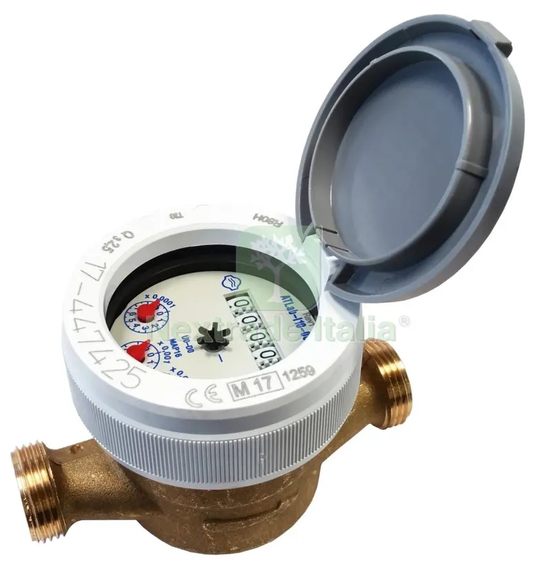 CONTATORE PER ACQUA QUADRANTE BAGNATO 1/2 CON RACCORDO — Tubi e raccordi — rif. FERX.25848 CONTATORE PER ACQUA QUADRANTE BAGNATO 1/2 CON RACCORDO — Tubi e raccordi — rif. FERX.25848
