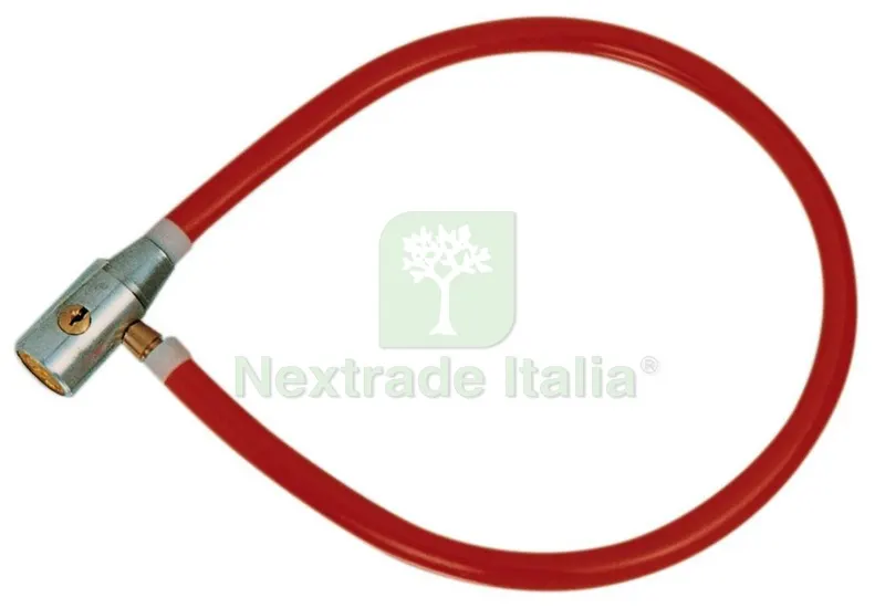 12PZ LACCIO X CICLI CON LUCCHETTO MM.6X600 — Lucchetti e catene — rif. FERX.25876