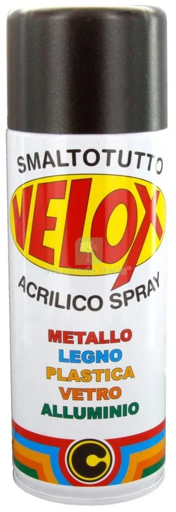 6PZ VELOX SPRAY METALLIZZATO NERO B160 — Stucchi e rasanti — rif. FERX.25907