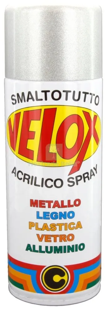 6PZ VELOX SPRAY METALLIZZATO ARGENTO B165 — Stucchi e rasanti — rif. FERX.25910