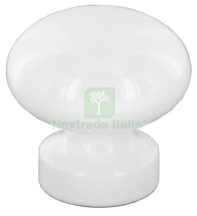 25PZ Pomolo in Legno Laccato Bianco MM. 25 (101/D) — Maniglie e pomelli — rif. FERX.25918 25PZ Pomolo in Legno Laccato Bianco MM. 25 (101/D) — Maniglie e pomelli — rif. FERX.25918