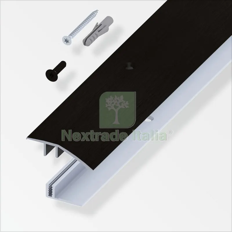 TERMINALE A SCIVOLO X PARQUET NERO SPAZZOLATO CM.100 — Pannelli e tavole in legno — rif. FERX.25978