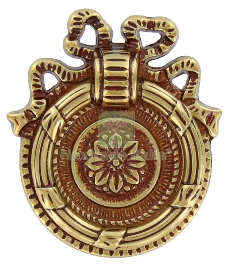 25PZ Maniglia Antichizzata ART.12236 MM.43X49 Patine' — Maniglie e pomelli — rif. FERX.26059