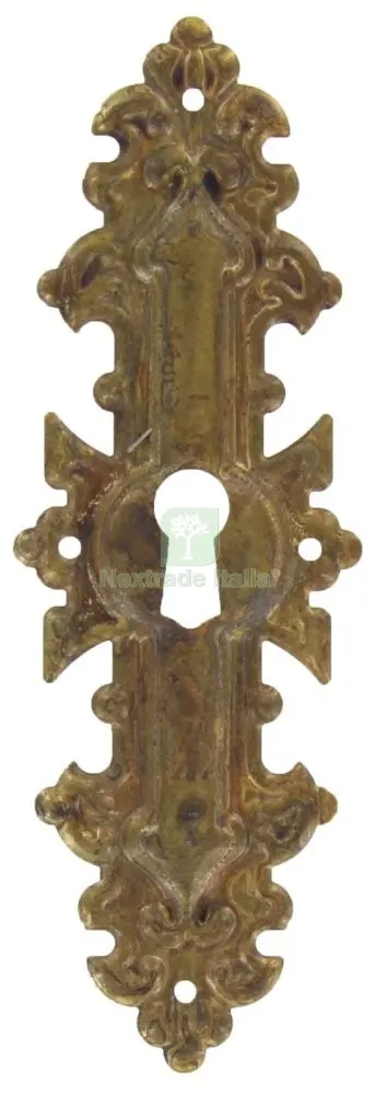 25PZ Bocchetta Antichizzata ART.30692 MM.38X114 Ottone Antico — Maniglie e pomelli — rif. FERX.26076