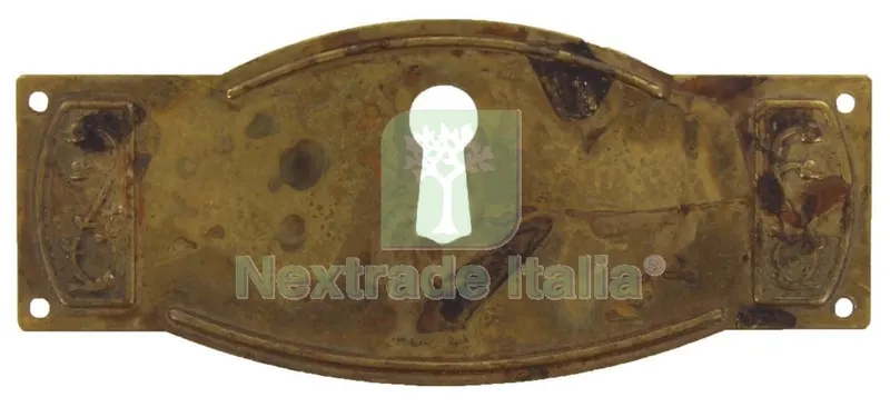 25PZ Bocchetta Antichizzata ART.30698 MM.100X43 Ottone Antico — Ferramenta per legno e mobili — rif. FERX.26078
