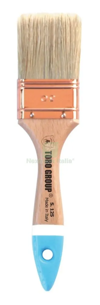 12PZ PENNELLESSA BIONDA MANICO LEGNO S.125 MM.40 — Pennelli e rulli — rif. FERX.26168 12PZ PENNELLESSA BIONDA MANICO LEGNO S.125 MM.40 — Pennelli e rulli — rif. FERX.26168