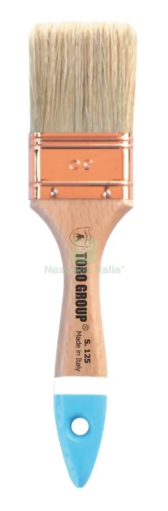 12PZ PENNELLESSA BIONDA MANICO LEGNO S.125 MM.80 — Pennelli e rulli — rif. FERX.26172