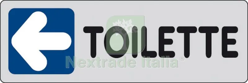 10PZ ETICHETTA ADESIVA 150X50 TOILETTE (SX) — Segnaletica e cartelli cantiere — rif. FERX.26334 10PZ ETICHETTA ADESIVA 150X50 TOILETTE (SX) — Segnaletica e cartelli cantiere — rif. FERX.26334