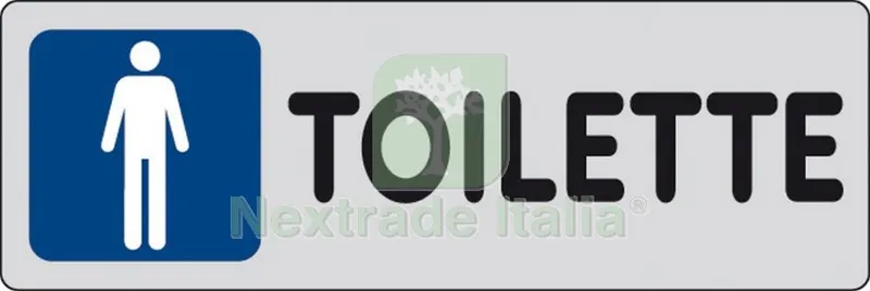 10PZ ETICHETTA ADESIVA 150X50 TOILETTE (M) — Segnaletica e cartelli cantiere — rif. FERX.26338 10PZ ETICHETTA ADESIVA 150X50 TOILETTE (M) — Segnaletica e cartelli cantiere — rif. FERX.26338