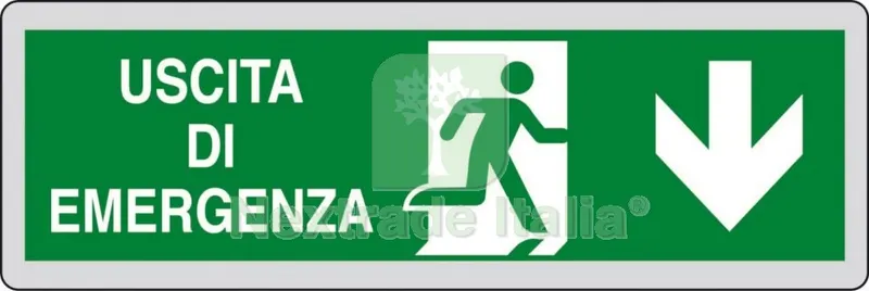 10PZ Etichette Adesive 150X50 "uscita Emergenza" — Articoli per ufficio — rif. FERX.26340