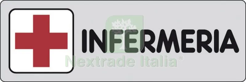 10PZ Etichetta Adesiva 150X50 Infermeria — Segnaletica e cartelli cantiere — rif. FERX.26460