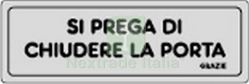 10PZ ETICHETTA ADESIVA 150X50 SI PREGA CHIUDERE PORTA — Segnaletica e cartelli cantiere — rif. FERX.26467 10PZ ETICHETTA ADESIVA 150X50 SI PREGA CHIUDERE PORTA — Segnaletica e cartelli cantiere — rif. FERX.26467