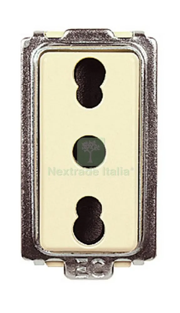 20PZ TONDO' ART. ECL2545 PRESA BIVALENTE — Interruttori e prese — rif. FERX.2650 20PZ TONDO' ART. ECL2545 PRESA BIVALENTE — Interruttori e prese — rif. FERX.2650