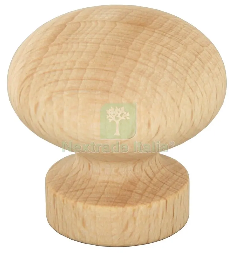 25PZ Pomolo Legno Grezzo ART. 101/A MM.38 — Maniglie e pomelli — rif. FERX.26513