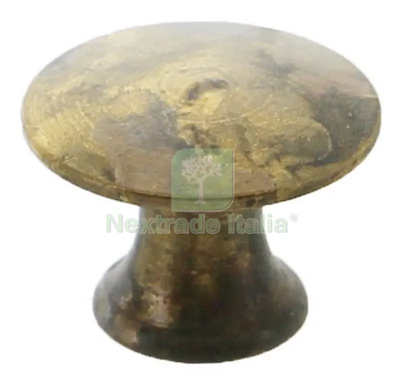 50PZ POMOLO ANTICATA ART. 24459 MM.18 OTTONE ANTICO — Maniglie e pomelli — rif. FERX.26540