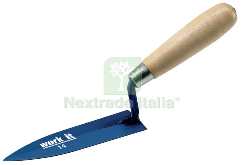 Ausonia Cazzuolino Foglia Olivo CM.12 — Utensili muratura — rif. FERX.26577 Ausonia Cazzuolino Foglia Olivo CM.12 — Utensili muratura — rif. FERX.26577