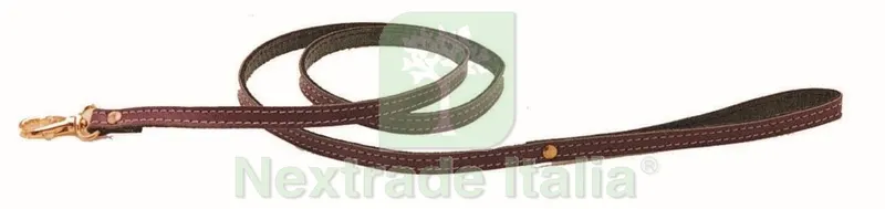 12PZ Guinzaglio Pelle Foderato MM. 10 x CM. 100 — Cani — rif. FERX.26583