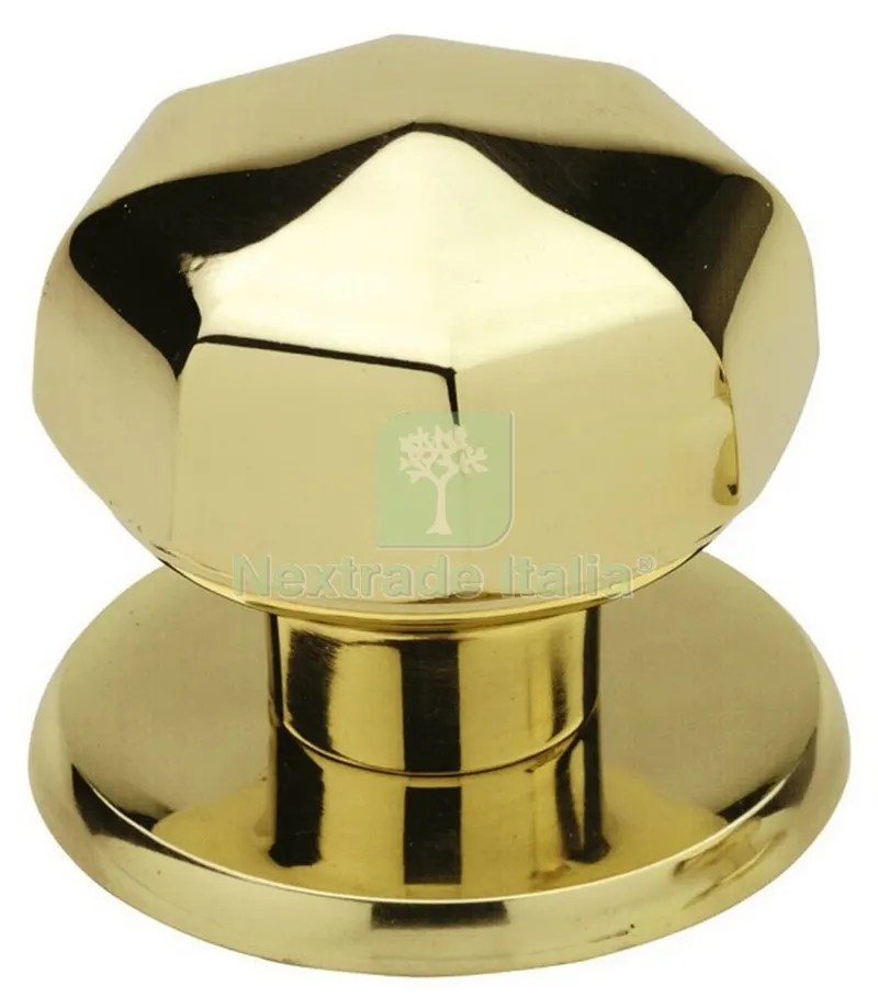 2PZ Pomolo Ottagonale Ottone Lucido Verniciato MM.70 — Maniglie e pomelli — rif. FERX.26690