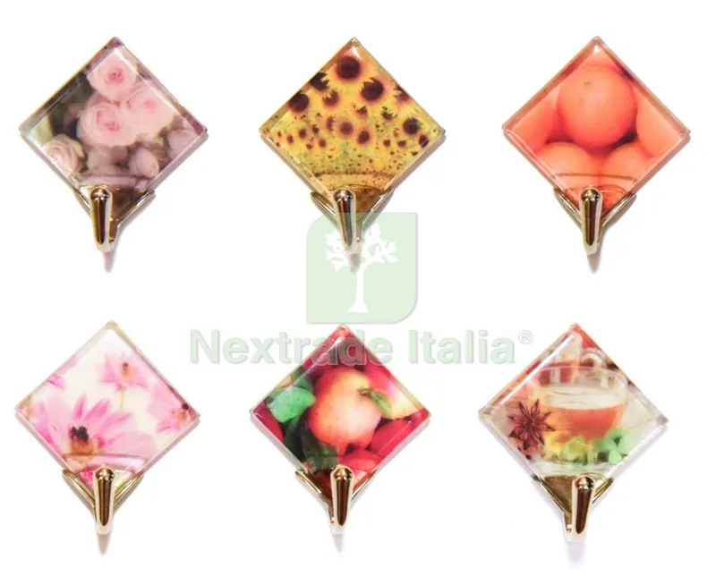 30PZ Gancio Adesivo "murano Casetta" — Accessori bagno — rif. FERX.26713 30PZ Gancio Adesivo "murano Casetta" — Accessori bagno — rif. FERX.26713