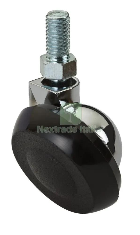4PZ Ruota Semisferica Perno 8MAX15 D.40 Cromo 42 x h 57 mm — Ferramenta per legno e mobili — rif. FERX.26964 4PZ Ruota Semisferica Perno 8MAX15 D.40 Cromo 42 x h 57 mm — Ferramenta per legno e mobili — rif. FERX.26964