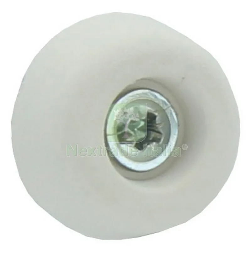 20CF CONFEZIONE 8 SOTTOSEDIE CONO CON VITI MM.25 BIANCO — Viti — rif. FERX.26999