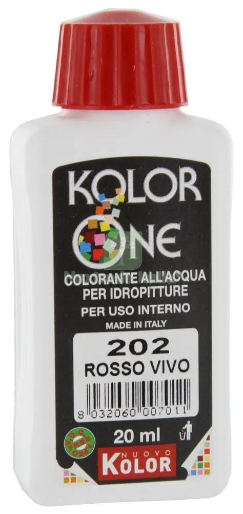 12PZ COLOR-ANTE KOLOR ONE ML.20 N.202 ROSSO VIVO — Pitture murali e idropitture — rif. FERX.27766 12PZ COLOR-ANTE KOLOR ONE ML.20 N.202 ROSSO VIVO — Pitture murali e idropitture — rif. FERX.27766