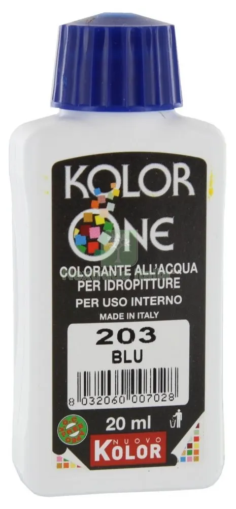 12PZ COLOR-ANTE KOLOR ONE ML.20 N.203 BLU — Pitture murali e idropitture — rif. FERX.27770 12PZ COLOR-ANTE KOLOR ONE ML.20 N.203 BLU — Pitture murali e idropitture — rif. FERX.27770