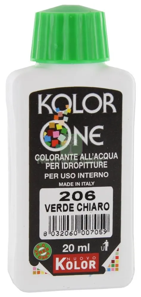 12PZ COLOR-ANTE KOLOR ONE ML.20 N.206 VERDE CHIARO — Pitture murali e idropitture — rif. FERX.27773