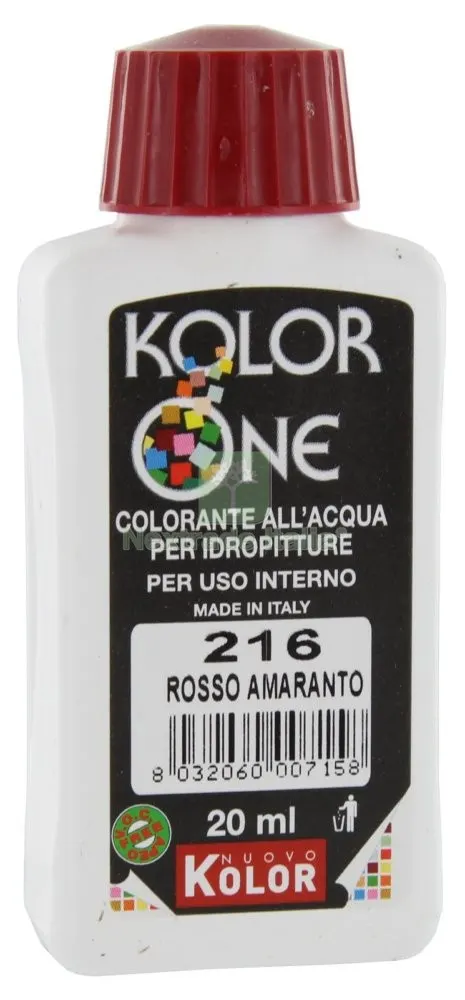 12PZ COLOR-ANTE KOLOR ONE ML.20 N.216 ROSSO AMARANTO — Pitture murali e idropitture — rif. FERX.27800 12PZ COLOR-ANTE KOLOR ONE ML.20 N.216 ROSSO AMARANTO — Pitture murali e idropitture — rif. FERX.27800