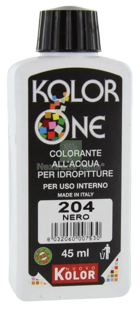 12PZ COLOR-ANTE KOLOR ONE ML.45 N.204 NERO — Pitture murali e idropitture — rif. FERX.27809